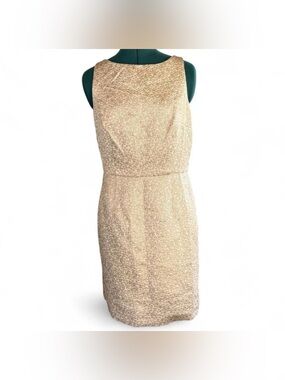 American Living Textured Cream Sleeveless Mini Dress